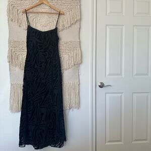 Ronny Kobo Burnout Slip Dress